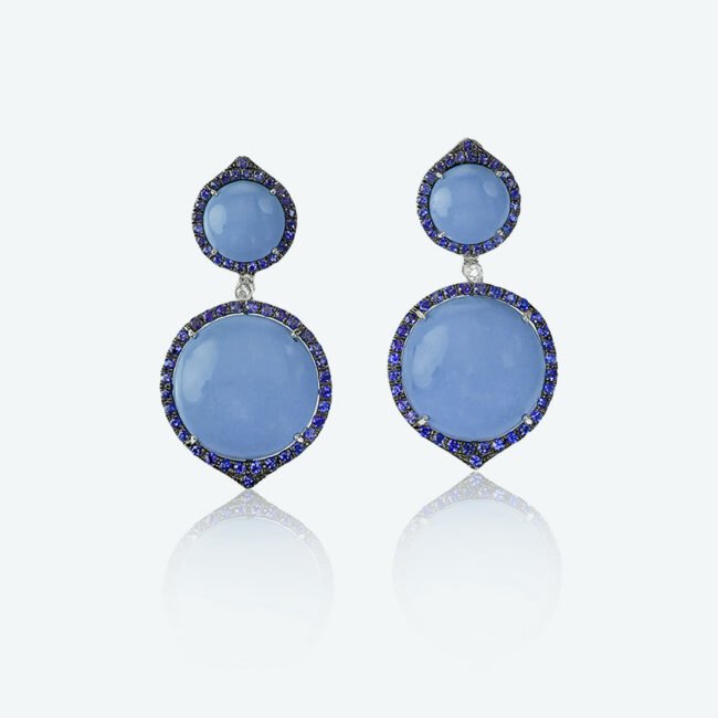 Blue opal sapphire